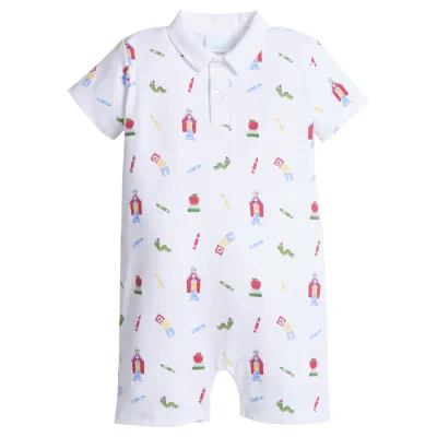 School Days Polo Romper