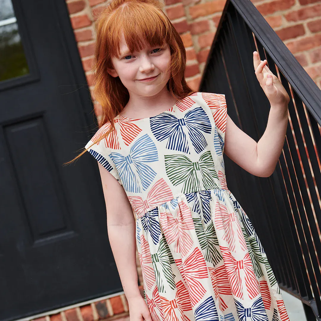 Adaline Striped Bow Dress
