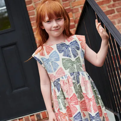 Adaline Striped Bow Dress