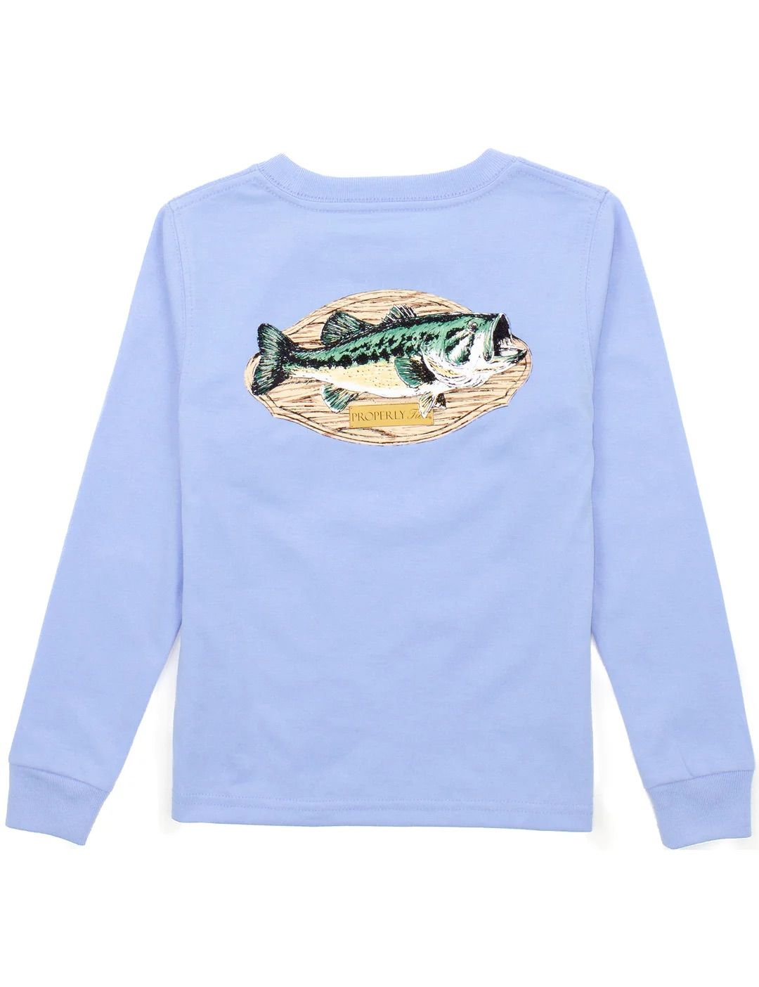 Boys Bass Mount L/S Light Blue