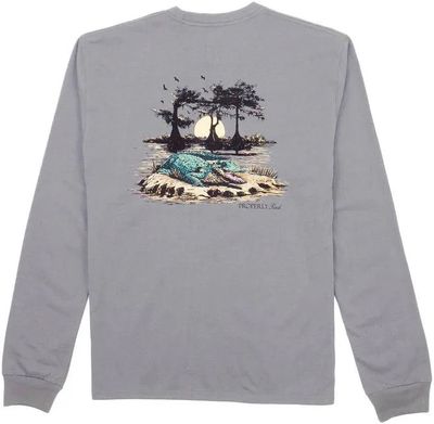 Bayou Gator L/S Battleship Grey