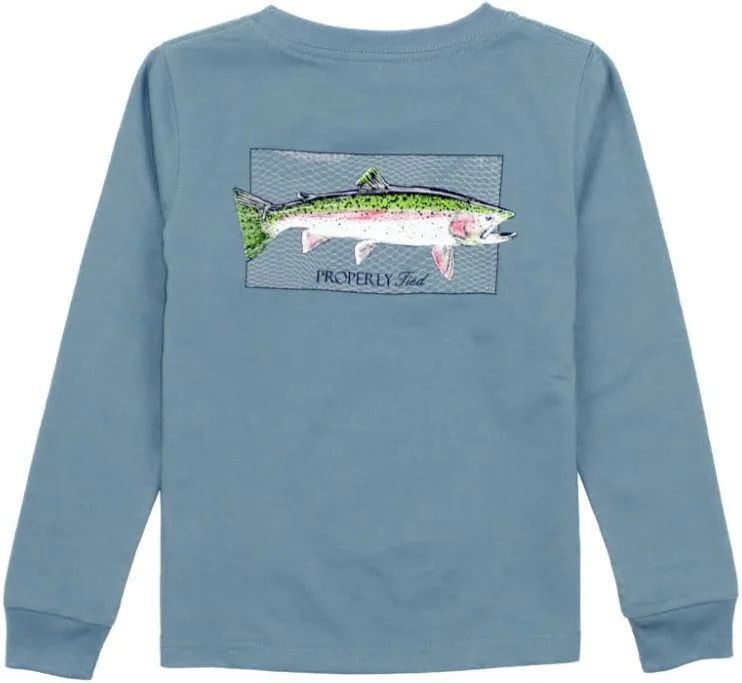 Rainbow Trout L/S Steel Blue