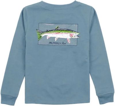 Rainbow Trout L/S Steel Blue
