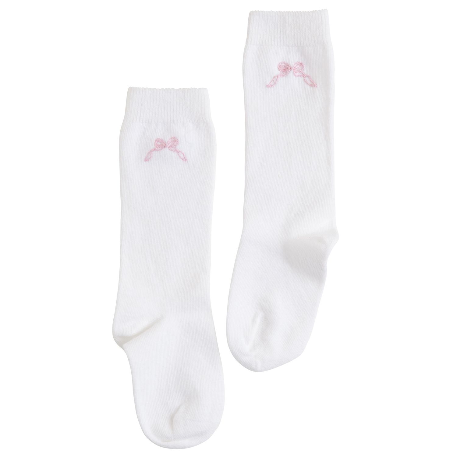 Pink Bow Knee High Socks