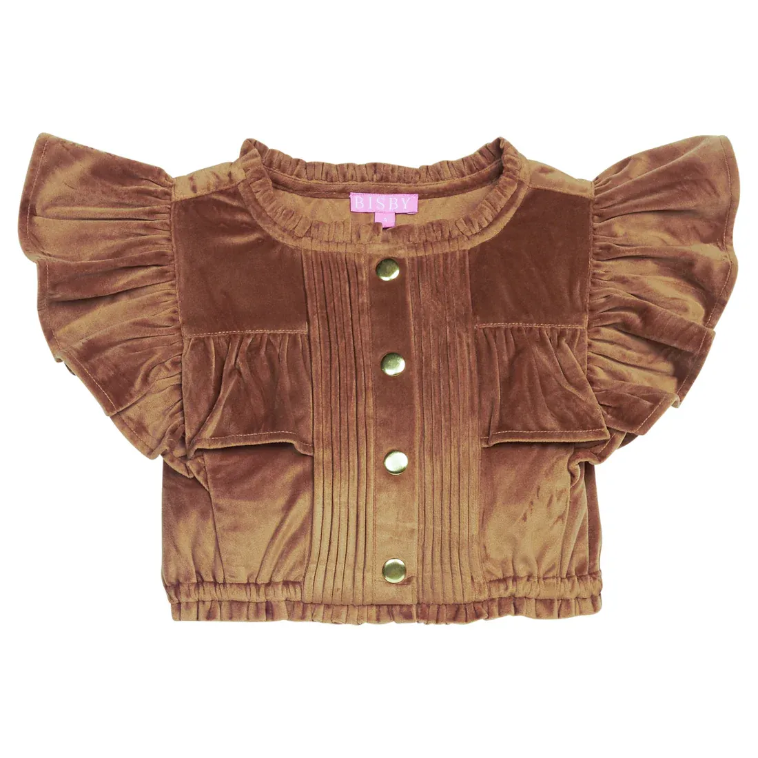 Brown Faux Suede Set