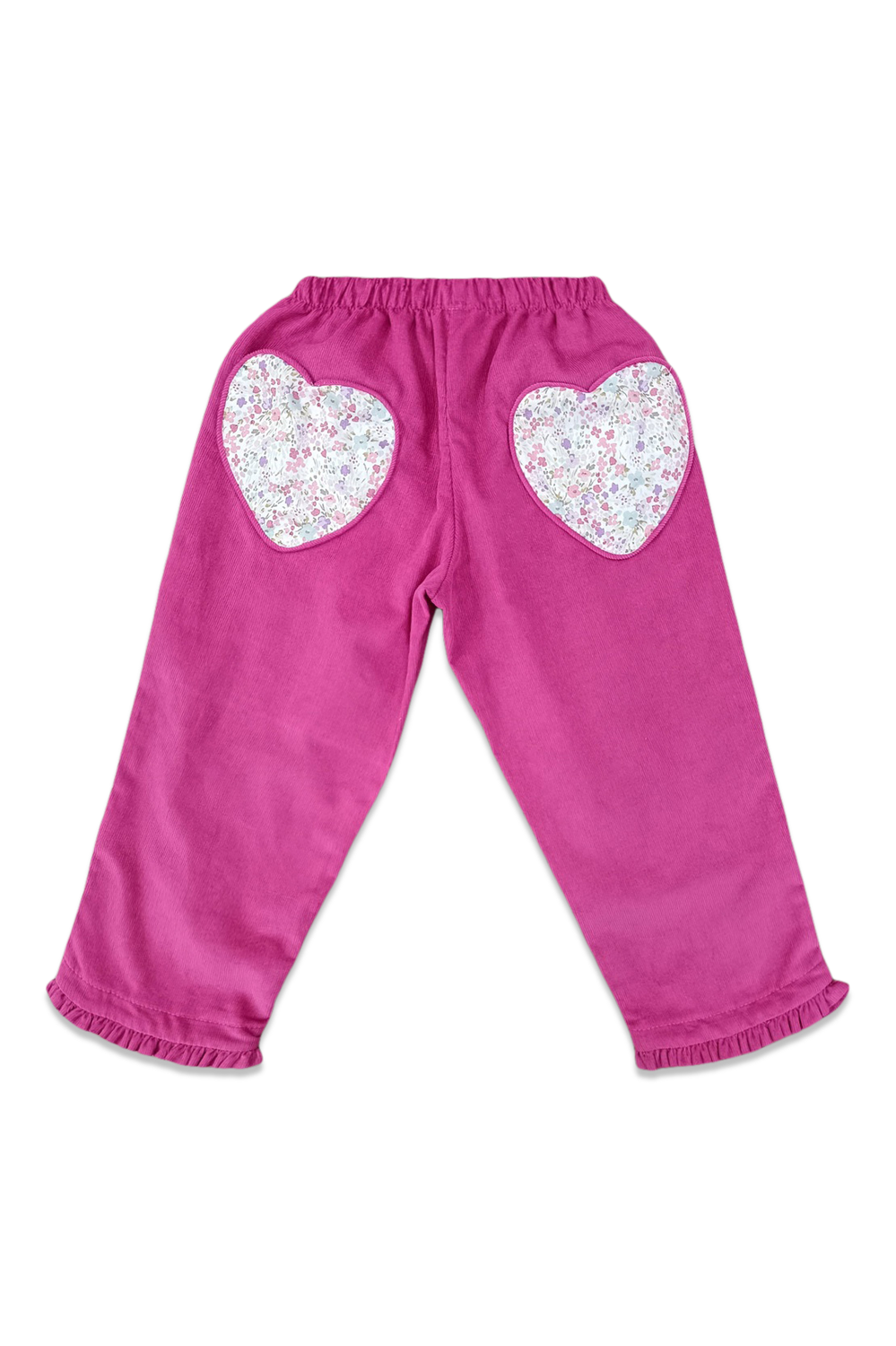 Aster Floral Hot Pink Corduroy Pant