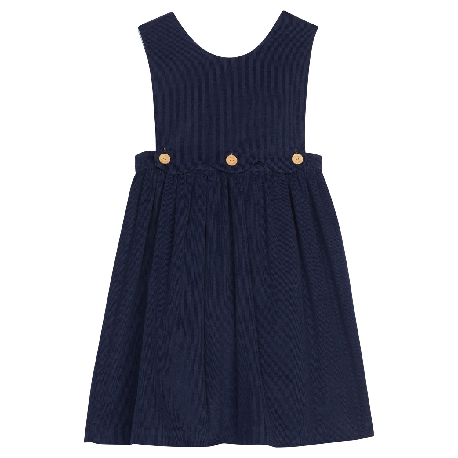 Button Panel Jumper-Navy Corduroy