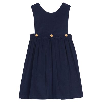 Button Panel Jumper-Navy Corduroy