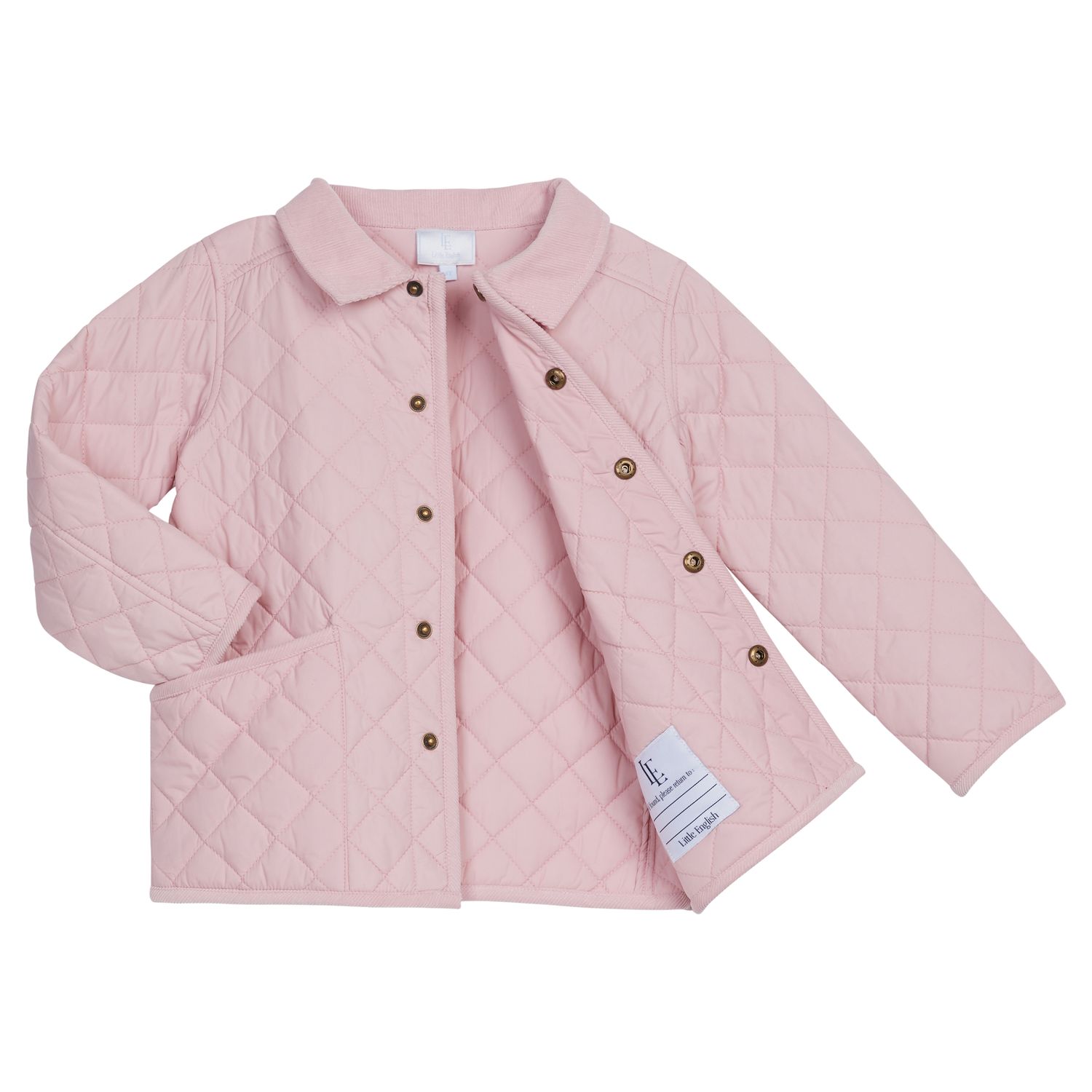Classic Quilted Jacket-Light Pink