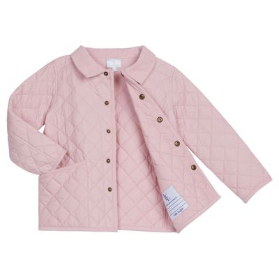 Classic Quilted Jacket-Light Pink