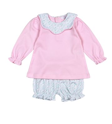 Nicolle Scallop Pima Bloomer Set