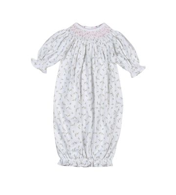 Bella Pink Floral Smk Bishop Gown
