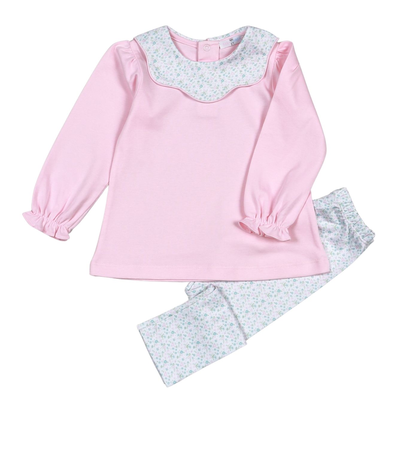 Nicolle Scallop Pima Pant Set