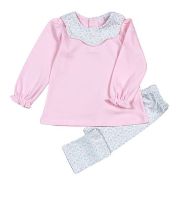 Nicolle Scallop Pima Pant Set