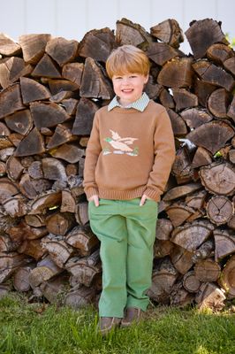 Flying Mallard Intarsia Sweater