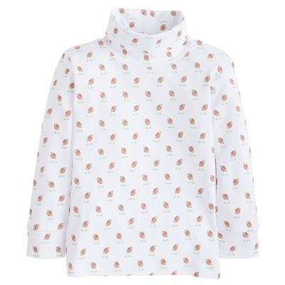 Football Printed Turtleneck