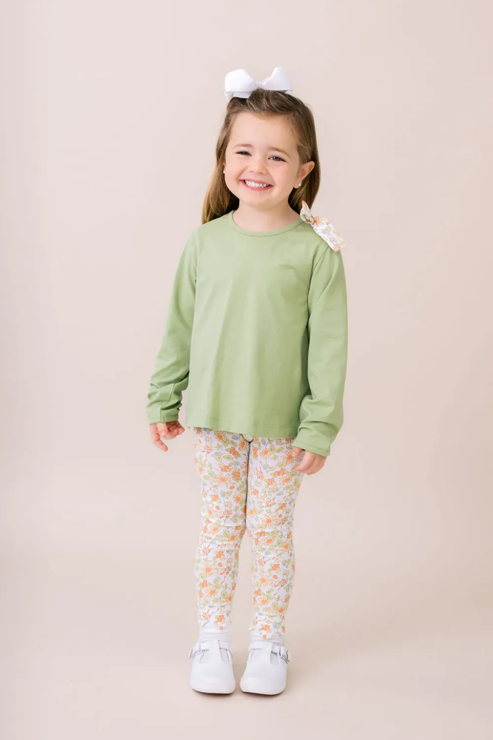 Madeline Legging Set-Sage/Floral