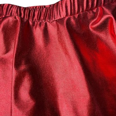 Red Metallic Skirt