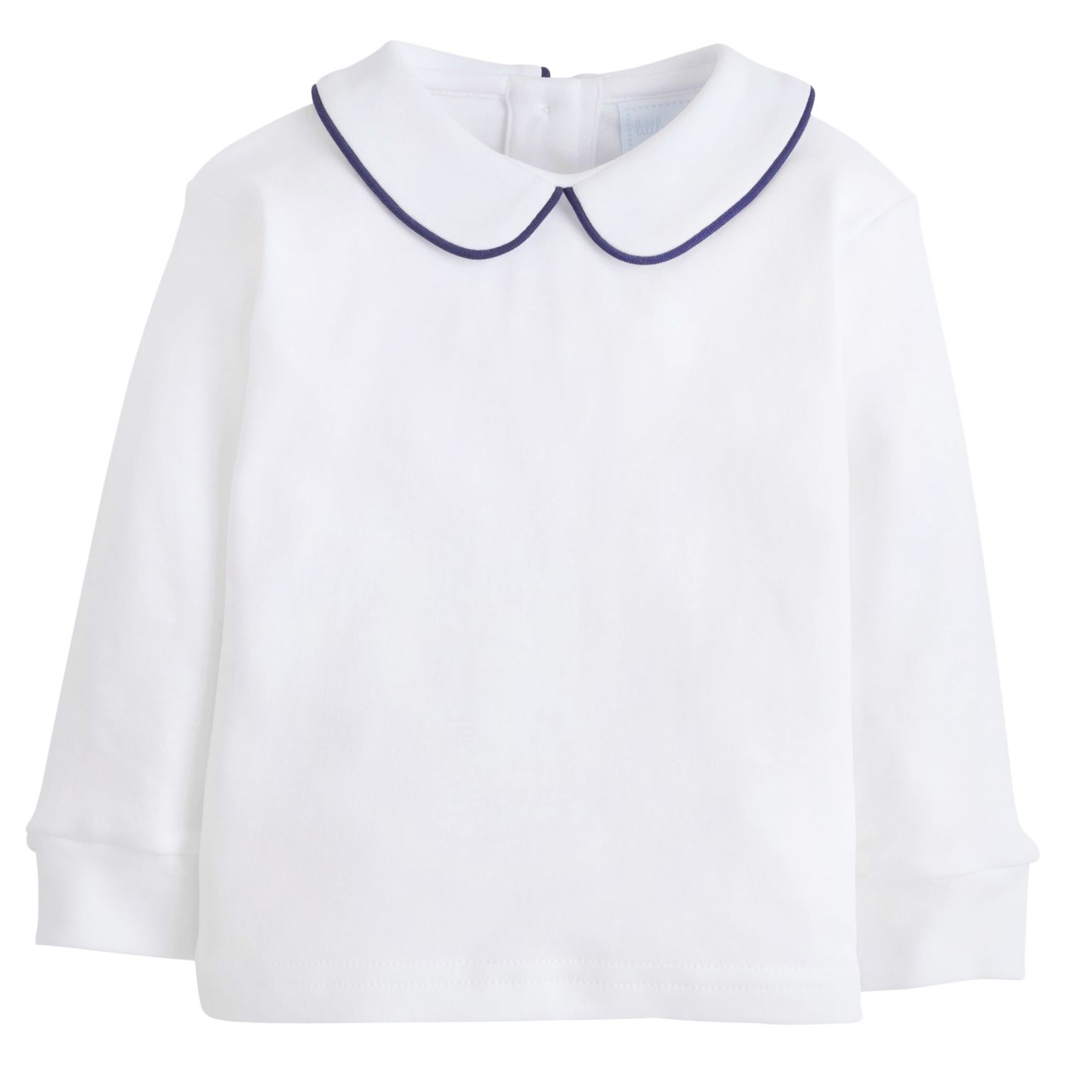 Navy Piped Peter Pan Shirt