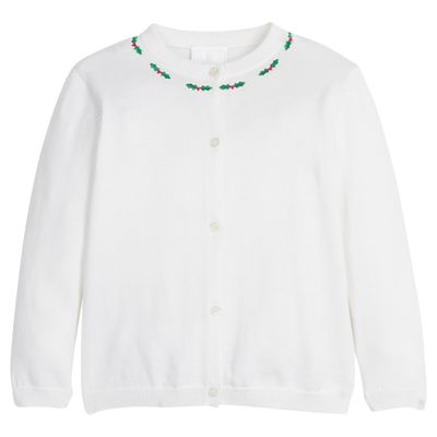 Embroidered Holly Essential Cardigan