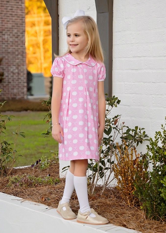 Pink Pumpkin Penny Pleat Knit Dress