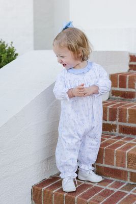 Blue Bow Knit Lila Bubble