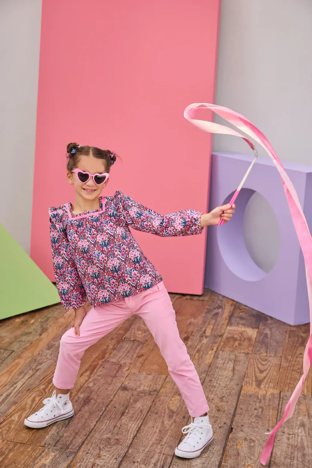 Foxcroft Winter Floral Adams Top