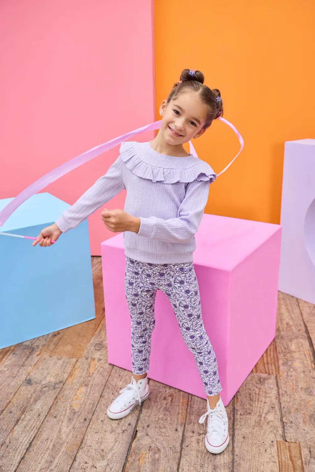 Lilac Cableknit Jody Top