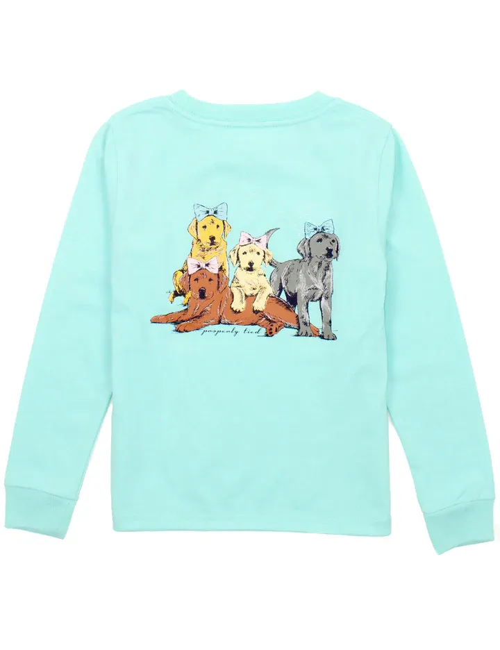 Seafoam Puppy Pile LS