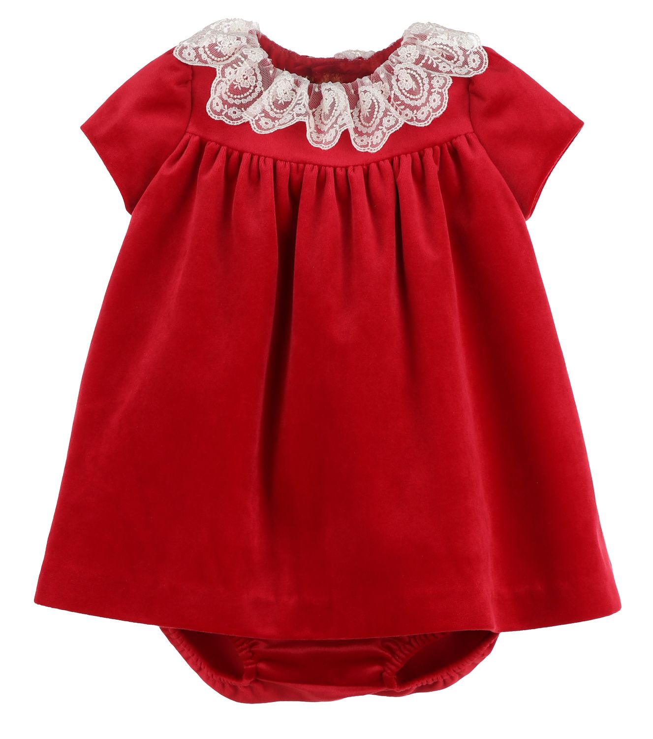 Red Deluxe Velvet Float Dress
