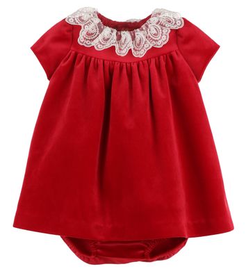 Red Deluxe Velvet Float Dress