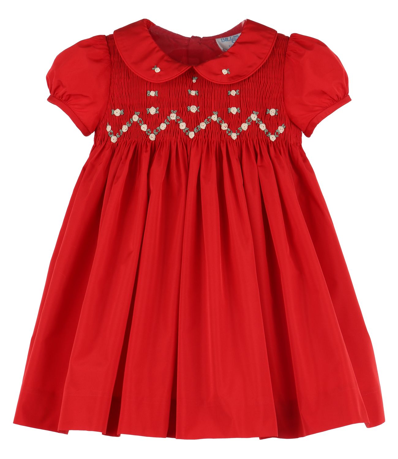 Red Twilight Taffeta Smock Dress