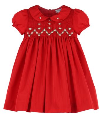 Red Twilight Taffeta Smock Dress