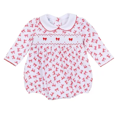 Scarlett Bows Smk Collared LS Bubble