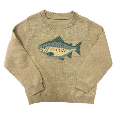 Tan Fish Sweater