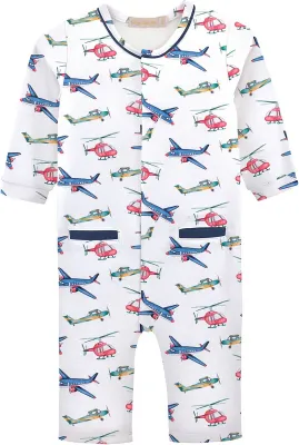 Aircraft Playsuit w/Point Collar