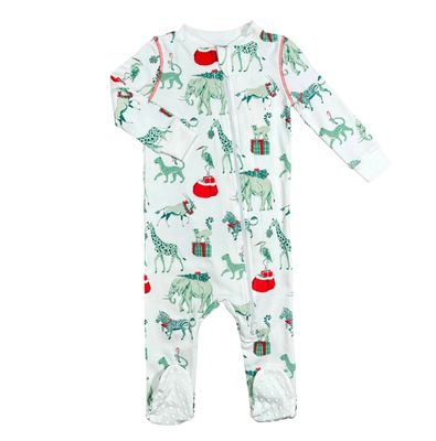 Christmas Safari Footed Pj