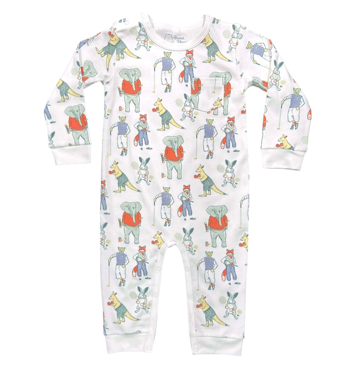 Autumn Animal Club LS Romper