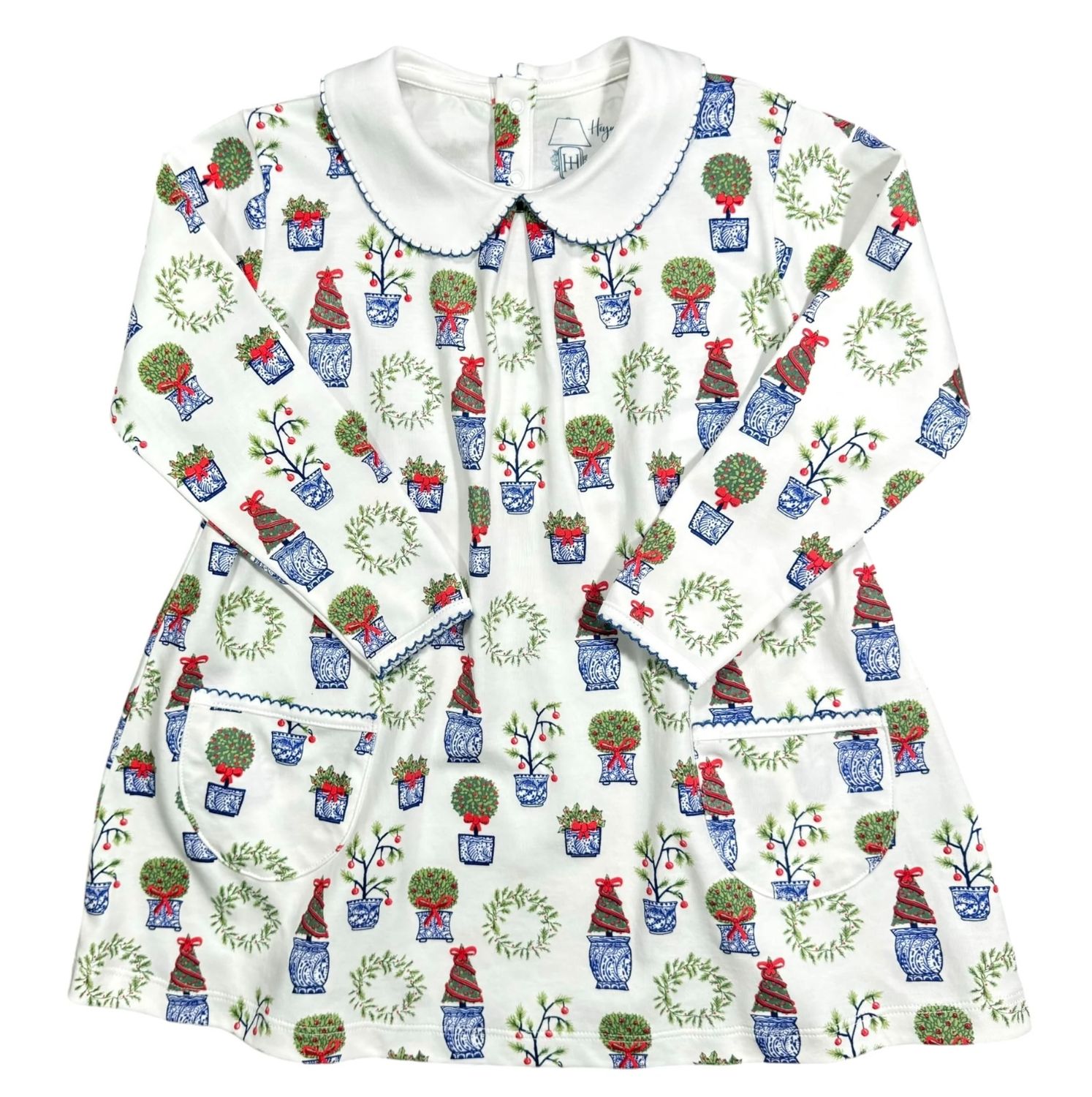 Christmas Planters Twirl Pocket Dress