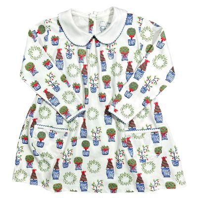 Christmas Planters Twirl Pocket Dress