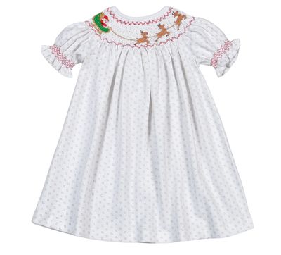 Santa Sleigh Bishop Dress