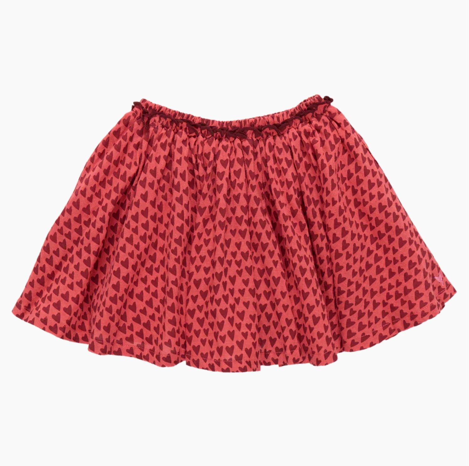 Gianna Red Mini Hearts Skirt