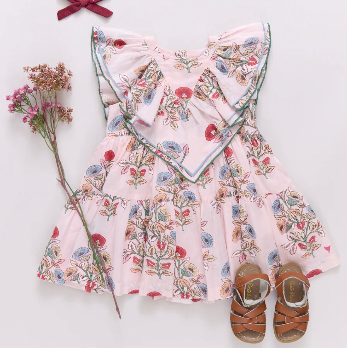 Raphaela Dress -Multi Bouquet Floral