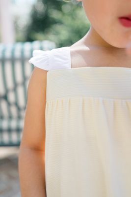 Yellow Stripe Girl Sundress
