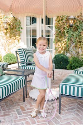 Pink/Green Stripe Skort