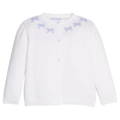 Blue Bows Emb Essential Cardigan 