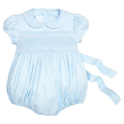 Light Blue/White Smocked Emery Bubble