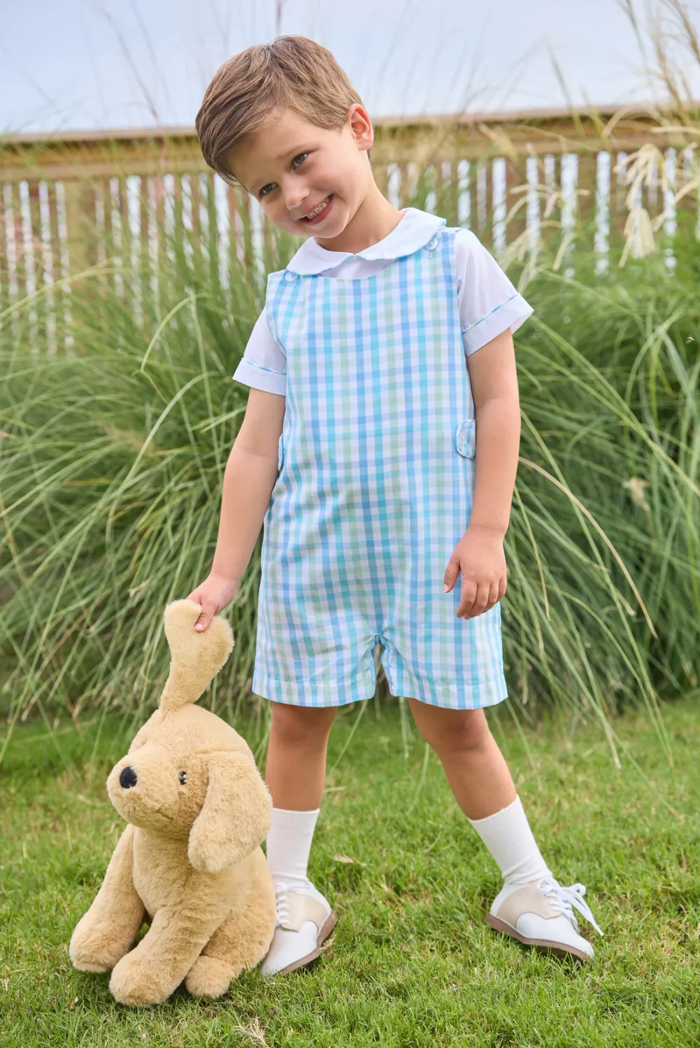 Briar Plaid Button Tab Jon Jon Set