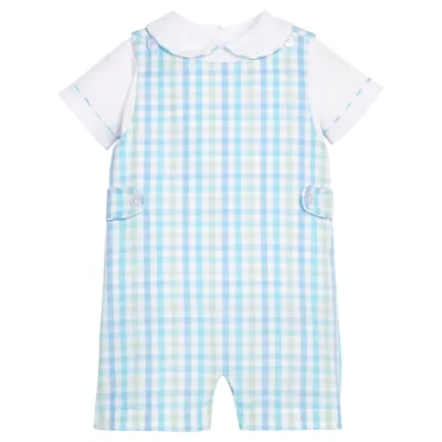 Briar Plaid Button Tab Jon Jon Set