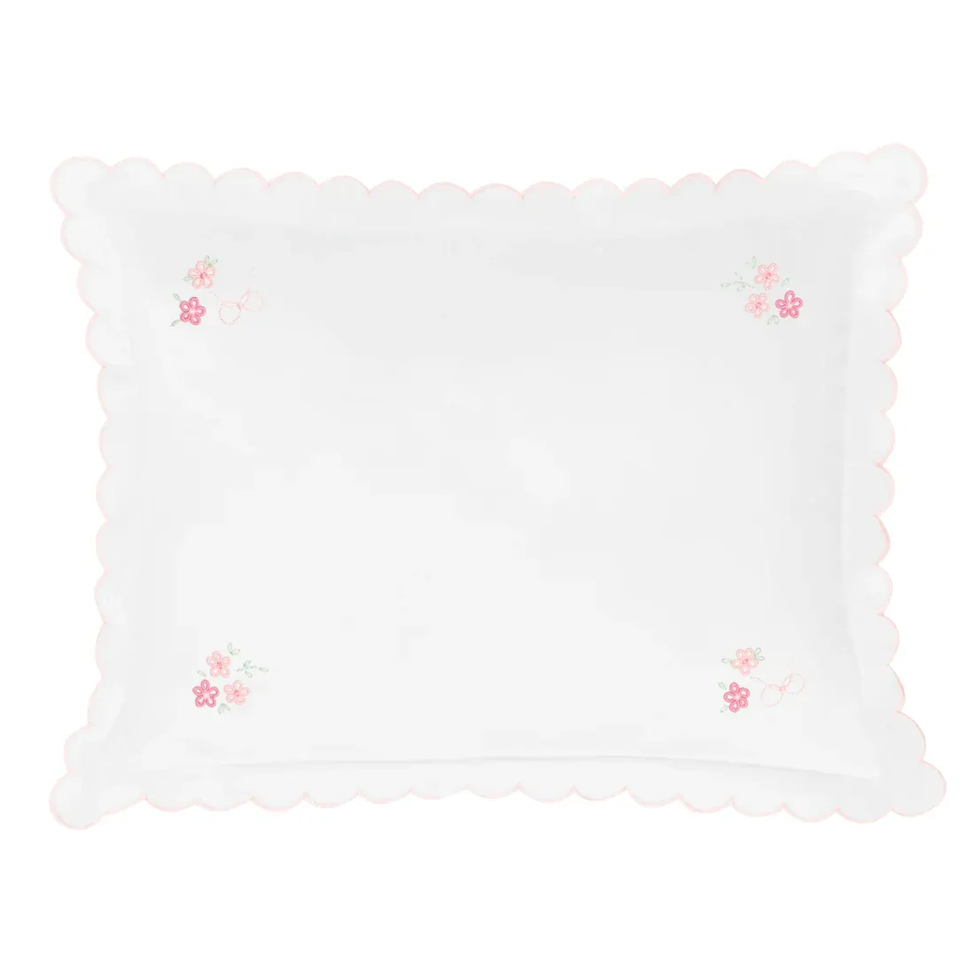 Floral Scallop Baby Pillowcase